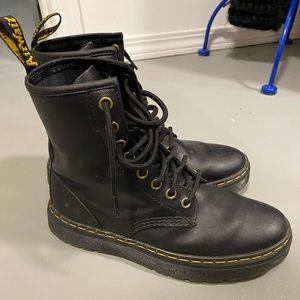 Black lace up dr martens